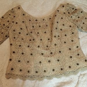 Beautiful women's embroidery vintage blouse